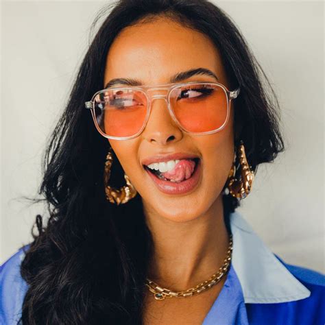 Shop Maya Jama's sunglasses style .